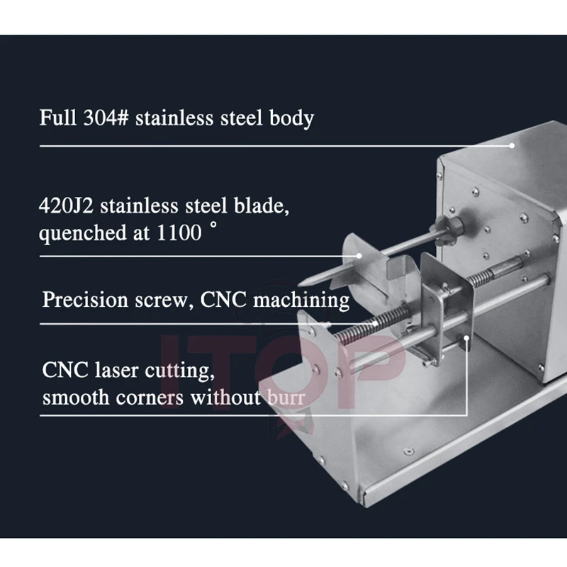 ITOP Commercial Potato Rotary Cutter Slicer Wavy Microwave Potato Chips French Fries Potato Chip Tool Potato Tower Machine