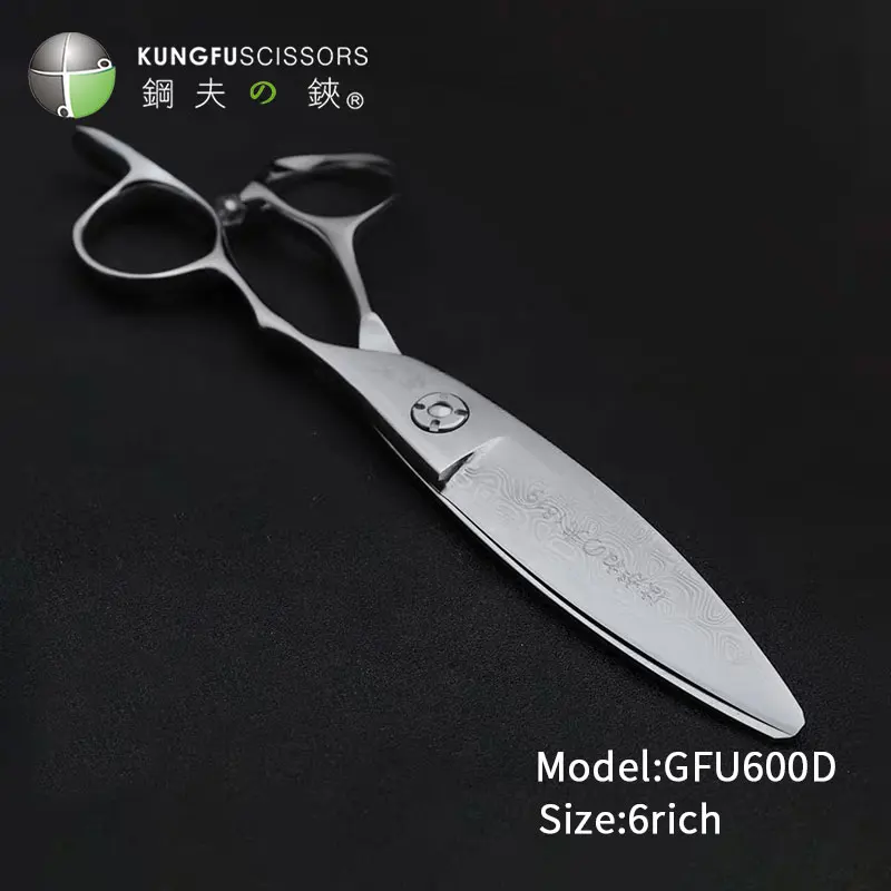 Kungfu Professional Single Blade 6.0 Inch Barber Tools Hairdressing Scissors