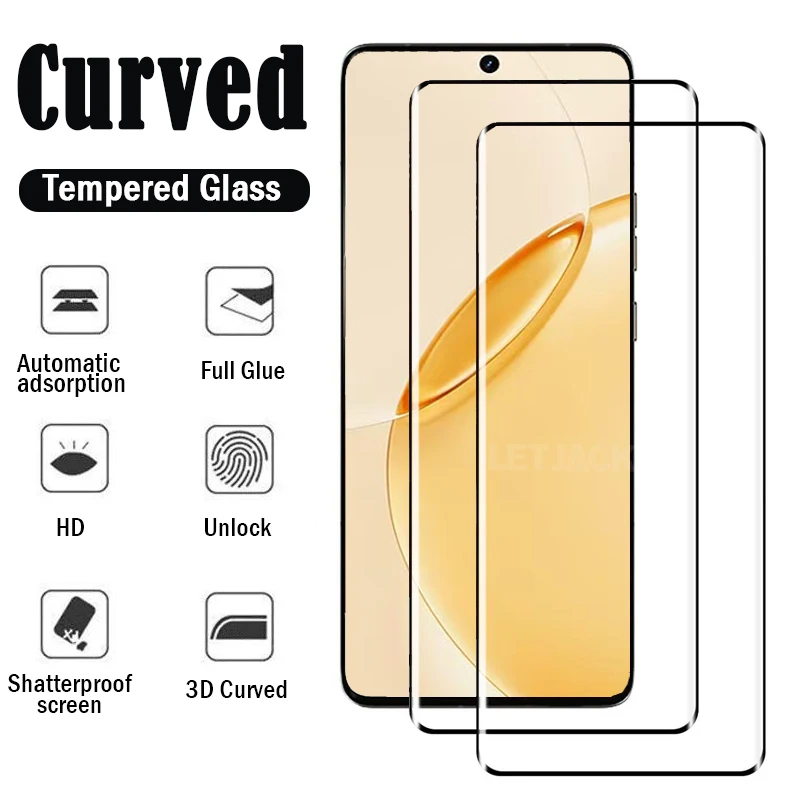 

3D Curved Tempered Glass for Realme 16 Pro+ Full Glue Screen Protector for Realme 15 Pro High Definition Premium Protective Film