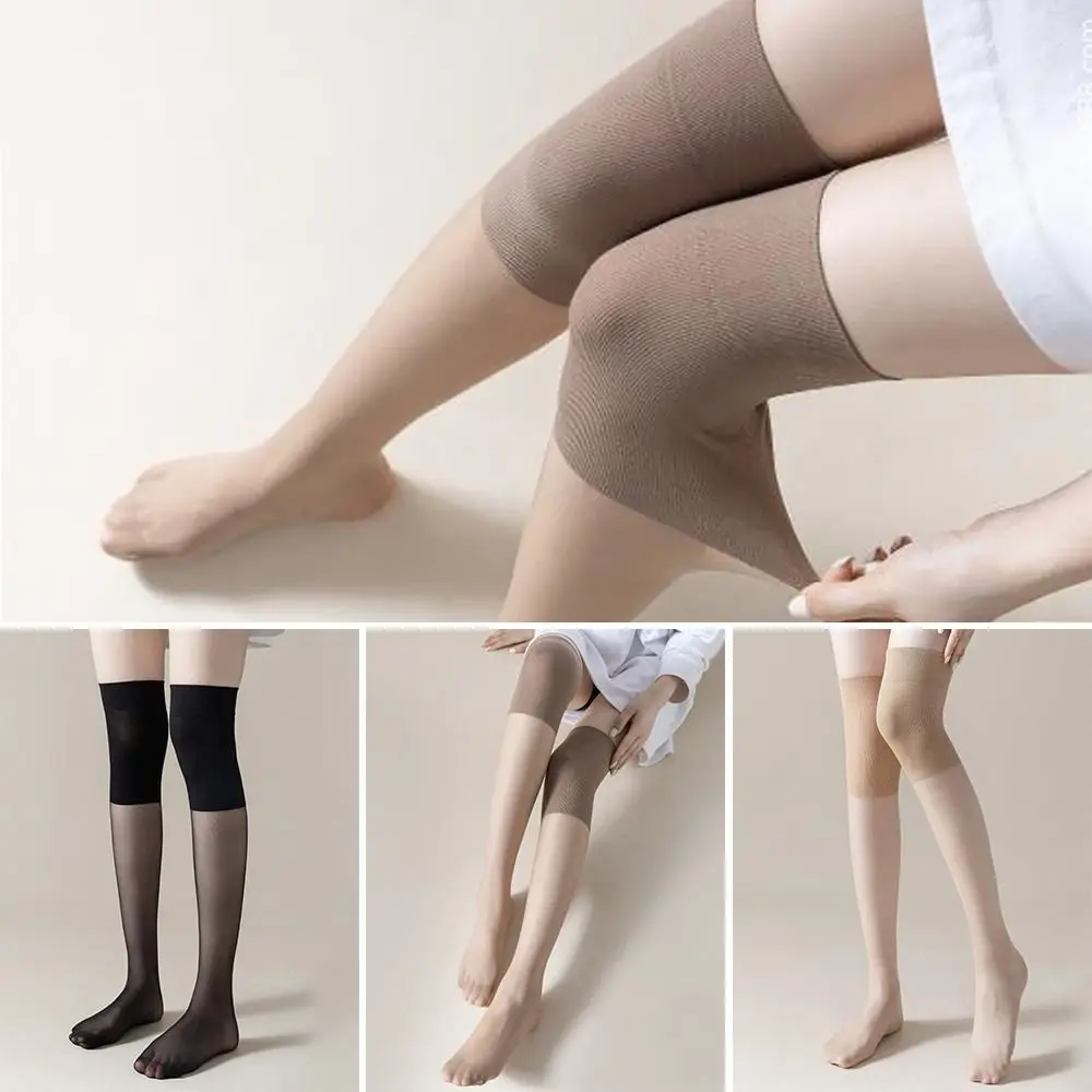 1Pair Useful Casual Women Over Knee Socks Breathable Simple Elegant Overknee Long Socks Anti Hook Summer Calf Sock