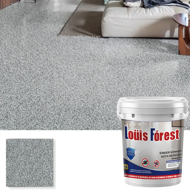 500ML High-Gloss Marble Effect Epoxy Floor Coating Waterproof Stain Resistant Abrasion Resistant SelfFlowing Epoxy Color Sand image 3