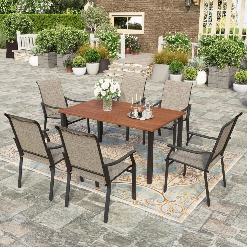 7 PCS Patio Dining Set,64