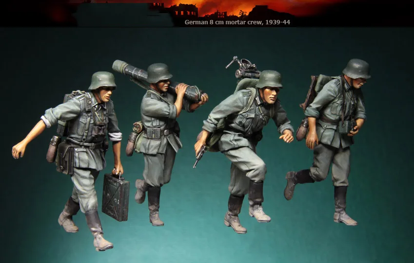 

1/35 Scale Die-cast Resin White Model Soldiers Need To Manually Color The Model Free Shipping