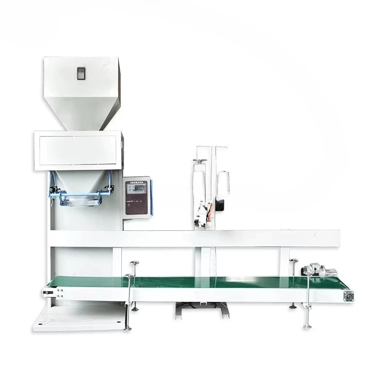 FKJX 25kg Automatic Sack Filler & Wrapping Machine for Food Fertilizer Grain Granule Packaging
