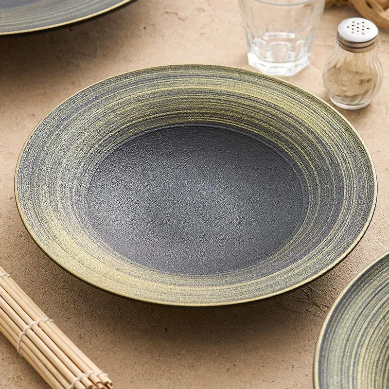 piatti-circolari-in-ceramica-nera-e-oro-sabbia-piatti-da-zuppa-piatti-da-dessert-per-la-casa-stoviglie-speciali-per-ristoranti-10-pollici