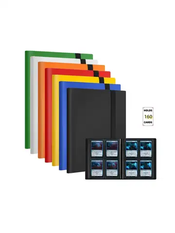 160-Pocket Extra-Large Trading Card Binder - Durable PP Material, Protective Album for Game and Collectible Cards