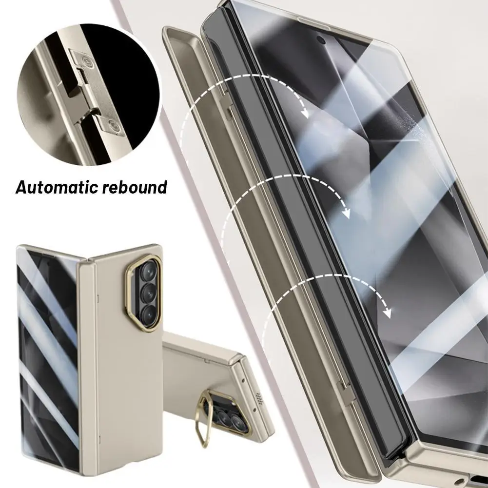 1 шт. защитный чехол для Samsung Z Fold6, держатель для объектива, противоскользящий и противоскользящий корпус и пленка, встроенный чехол для телефона