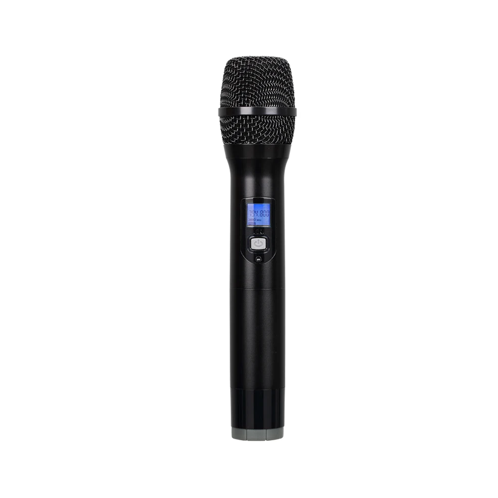 Sistema microfonico wireless dinamico a 4 canali Microfono wireless Uhf professionale per Karaoke