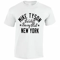 Vintage Mike Tyson Boxing Club Gym Boxing Training T-Shirt 100% Cotton O-Neck Summer Short Sleeve Casual Mens T-shirt Size S-3XL