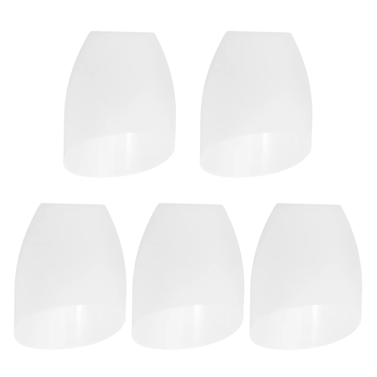 

5 Pcs Horseshoe Lampshade Desk Replacement Shades Light Accessory Inclined Head Plastic Pp for Supplies