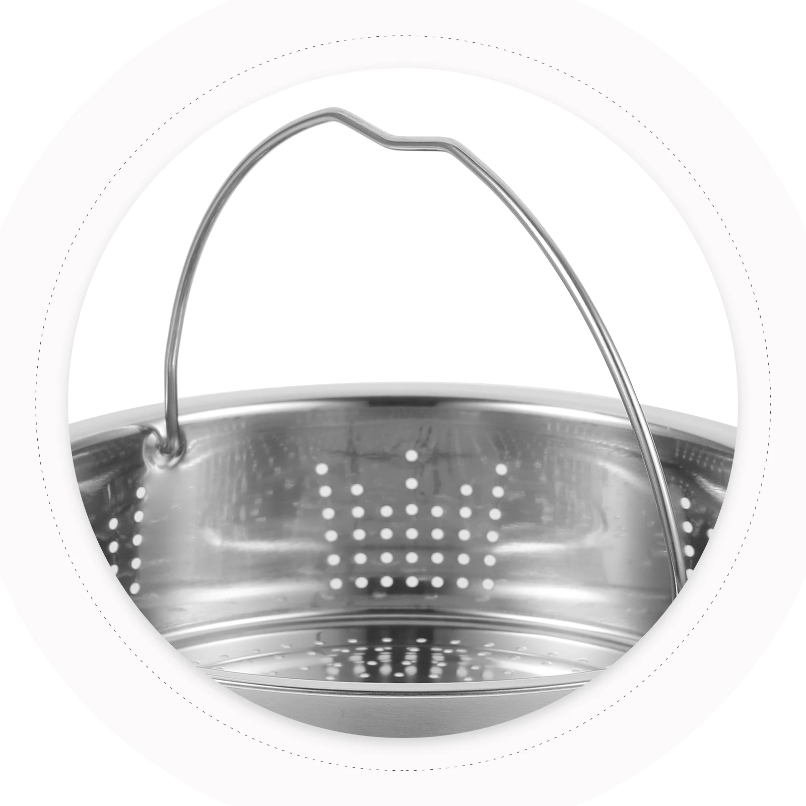

Stainless Steel Steamer Basket Rack for Rice Cooker Pot Eggs Seafood Vegetables Food Steaming St Easy Clean Home