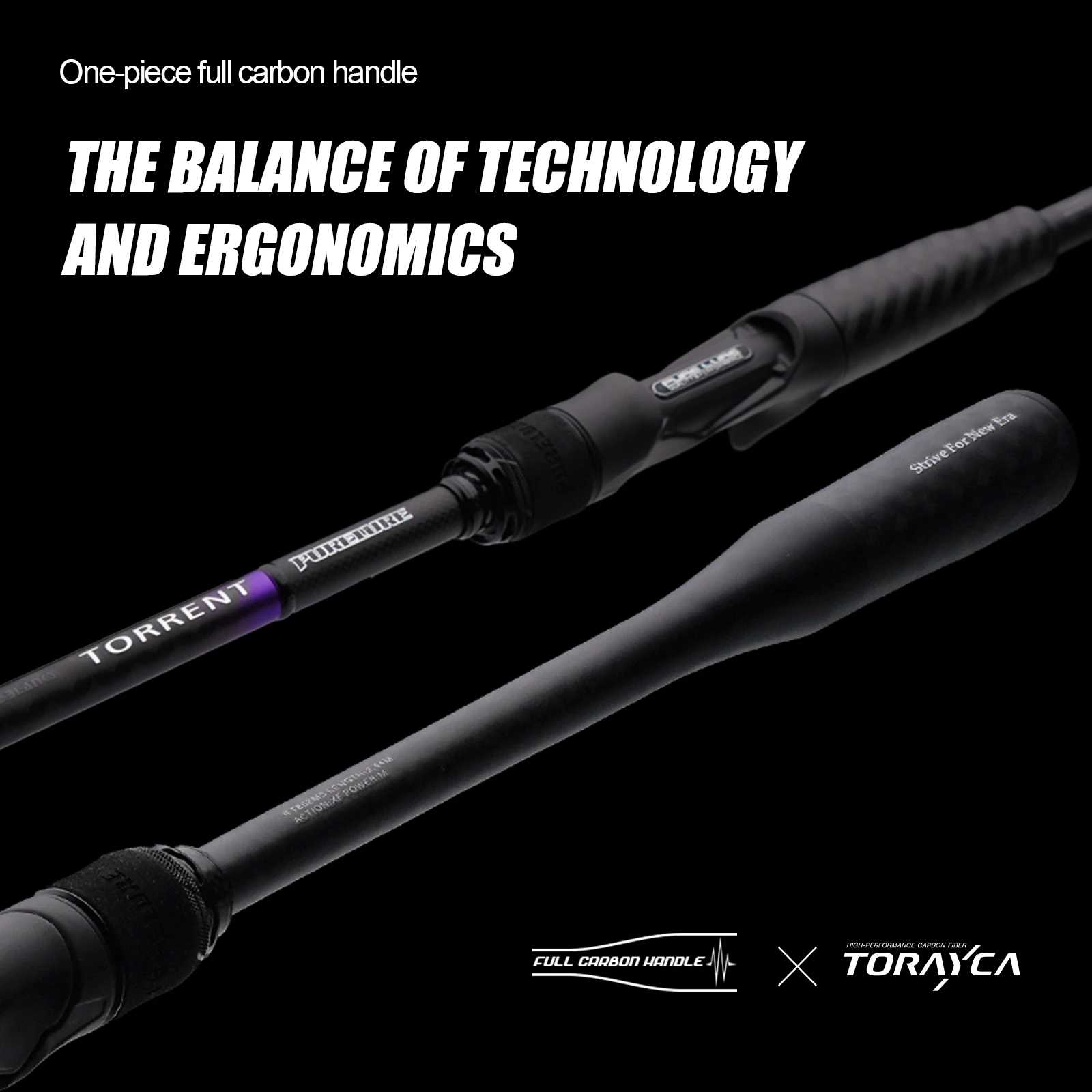 PURELURE NEW TORRENT Spinning Rod for Bass, 8ft 9ft F Action High