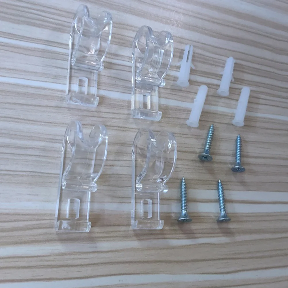 

20Pcs Roller Blind Chain Clips Transparent Curtain Hooks Beaded Chain Retainer Cord Guide Fixation for Window Shades and Blinds