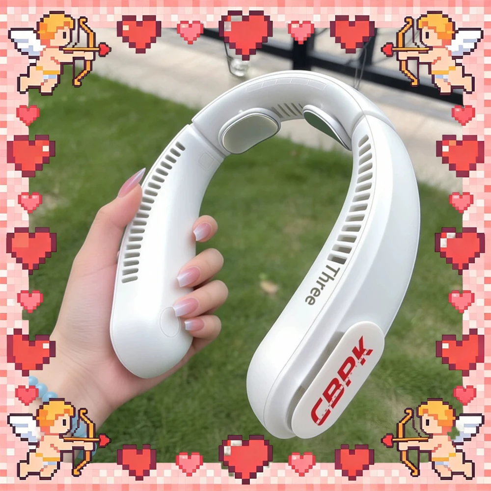 

Trans Show Germany TS26-X2A Hanging Neck Fan 25 Hours Long Battery Life Hanging Neck Small Fan Deep Noise Reduction Operation