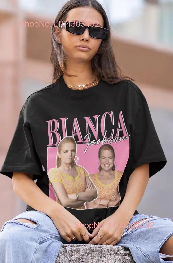 Bianca Jackson Eastenders 90s Inspired Vintage Homage Classic T Shirt long or short sleeves