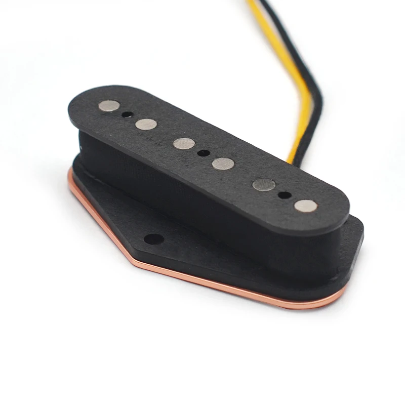 Alnico 5 TL Bridge Pickup Fiber Bobbin with Cloth Cable TL Bridge Pickup Black Guitar Parts