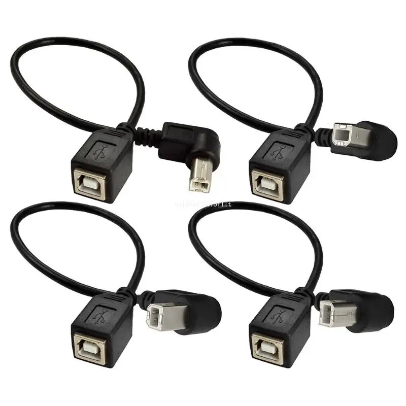 

Usb2.0 B Male To B Female Data Cable Usb2.0 Print Port Extension Line Up/ Down/ Left/ Right Angled Male Cord DropShipping