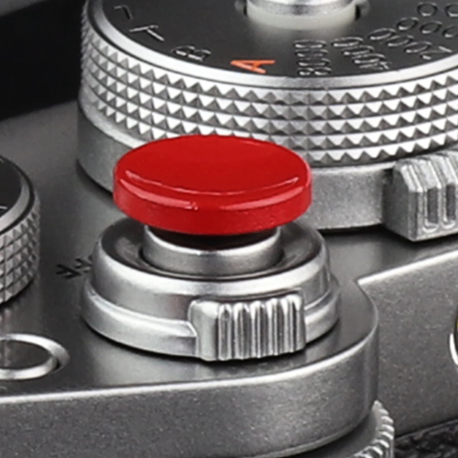 Haoge زر تحرير مصراع الكاميرا سطح مقعر أحمر لـ Leica Q3/Q3-43/D-Lux 8/M9/M10/M11/M11-P M/M-10P/M9-P/M نوع 240/m262