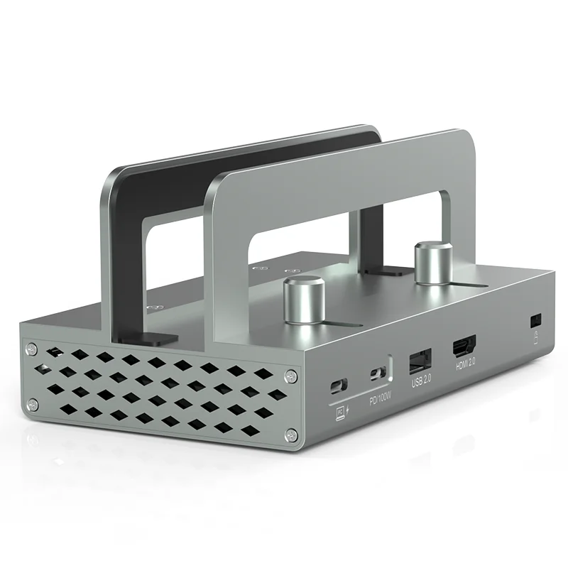 New vertical storage bracket typec docking HDMI2.0 gigabit Ethernet port 11 in one notebook converter