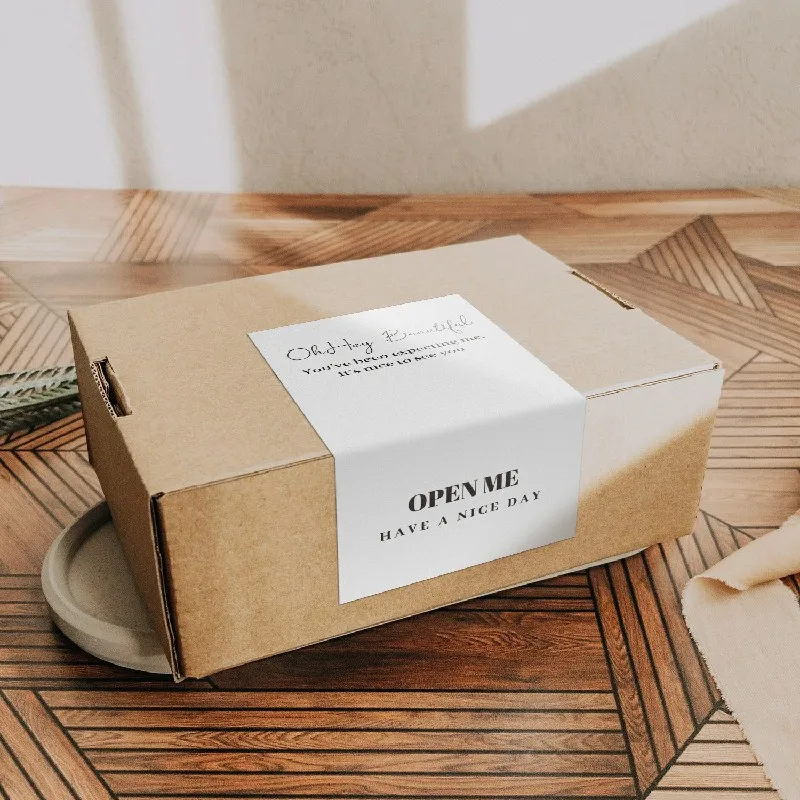 10-50pcs Thank You Stickers Seal Labels Open Me Nice To Meet You Too Sticker For Small Business Packaging Decoration Gift Box