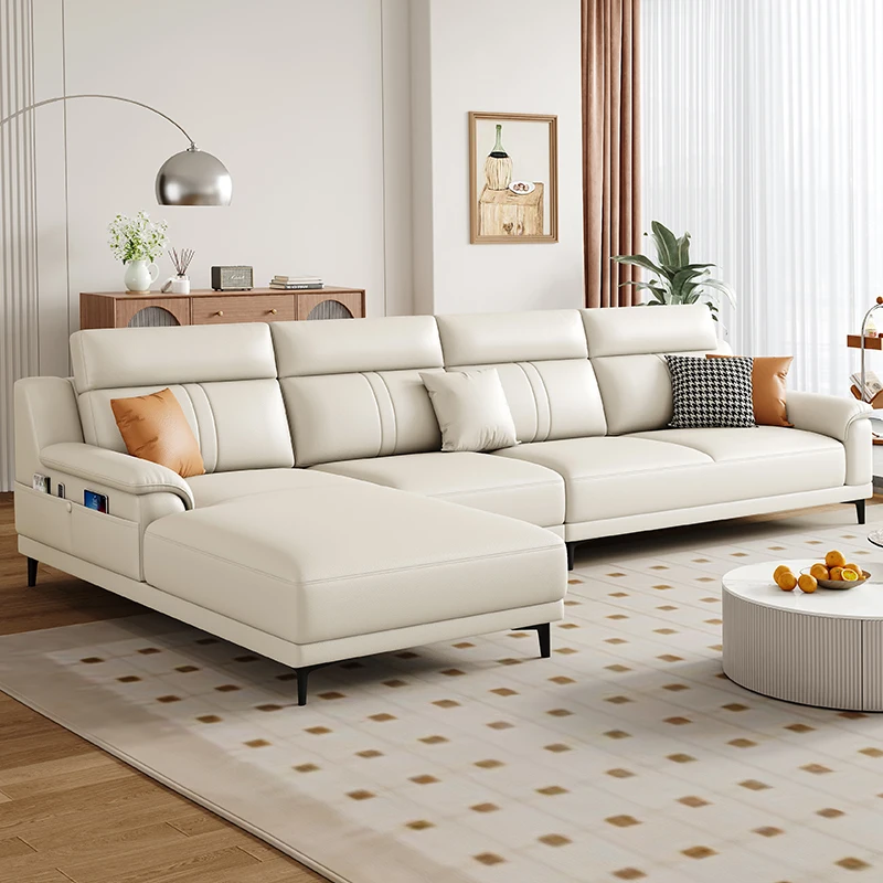 

Leather Sectional Living Room Sofas Individual Floor Luxury Accent Living Room Sofas Nordic Lounge Sofas Camas Bedroom Furniture