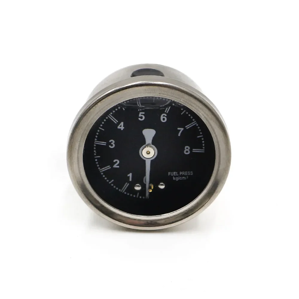 Liquid Filled Fuel Press Pressure Gauge BLACK Regulator R32 R33 R34 S15 Universal JDM