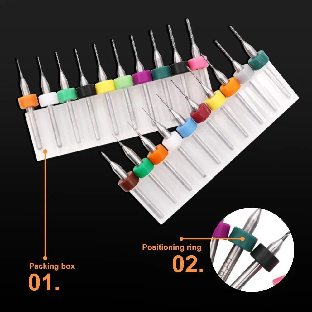 

PCB Drill Bit 0.1-1.0 1.1-2.0 2.1-3.0mm Set Micro Gun Drill For Drilling PCB Circuit Board Carbide Drill Bit