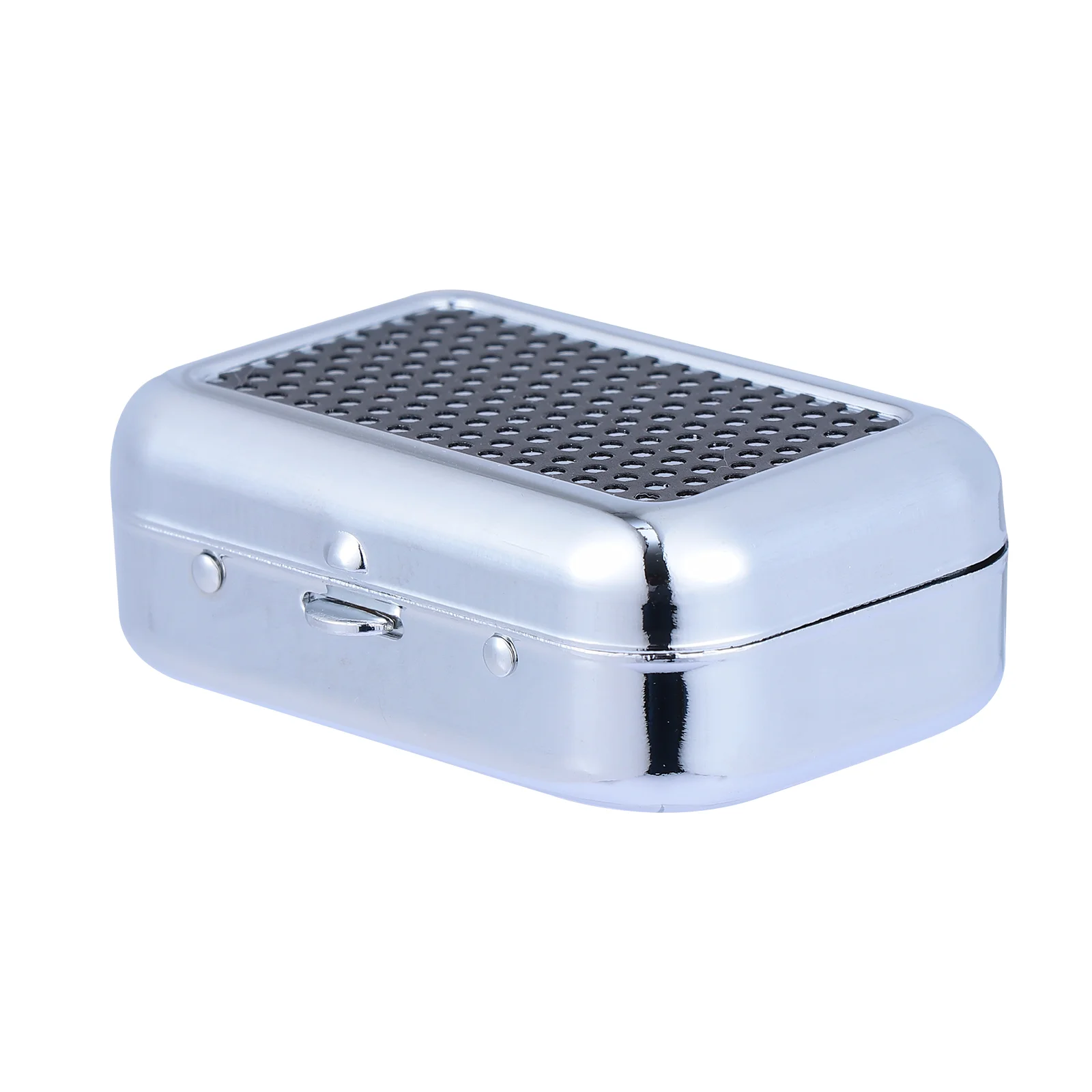 Portable Ashtray Stainless Steel Home Container Metal House Travel Pocket