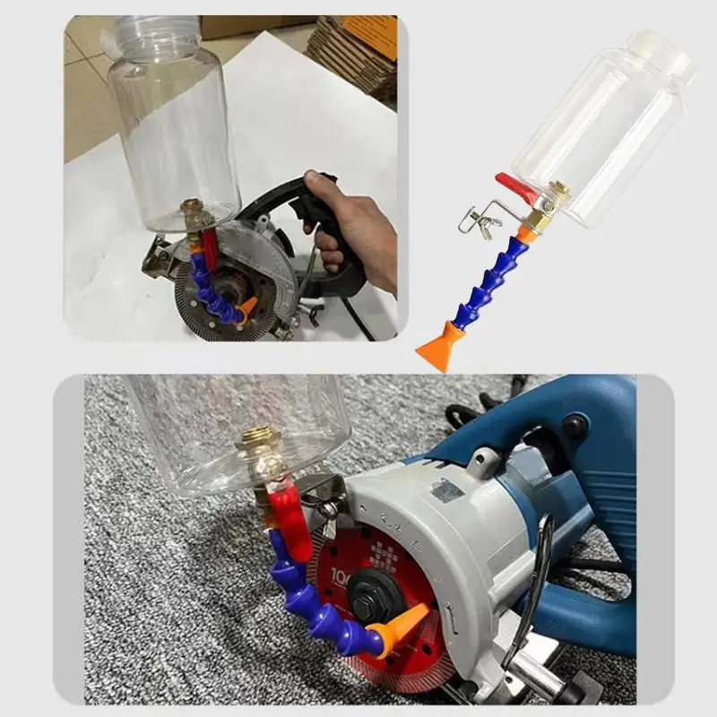 Dysza do przecinarki z rozpylaczem wody do usuwania pyłu, 500 ml, wysoka precyzja, system chłodzenia i czyszczenia mgiełką do frezowania.