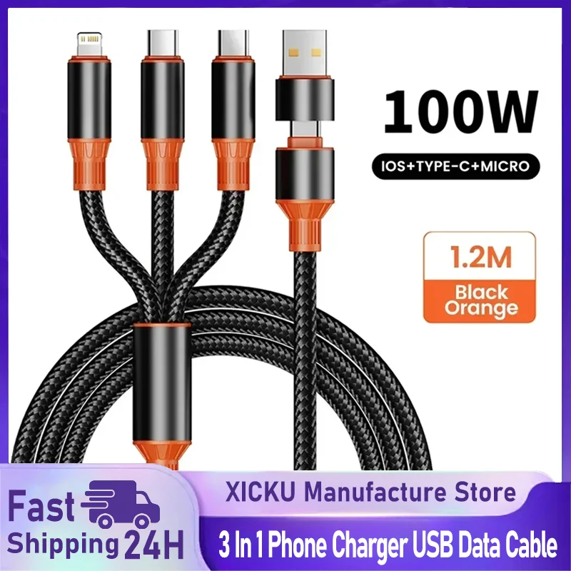 3 In 1 Usb Cable Ty… - image
