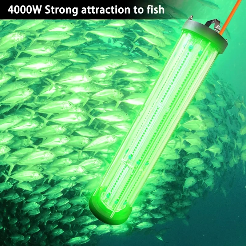 Long 00W Green Net Boat Ocean Accsori LED Strobe Attracting Fishing Light