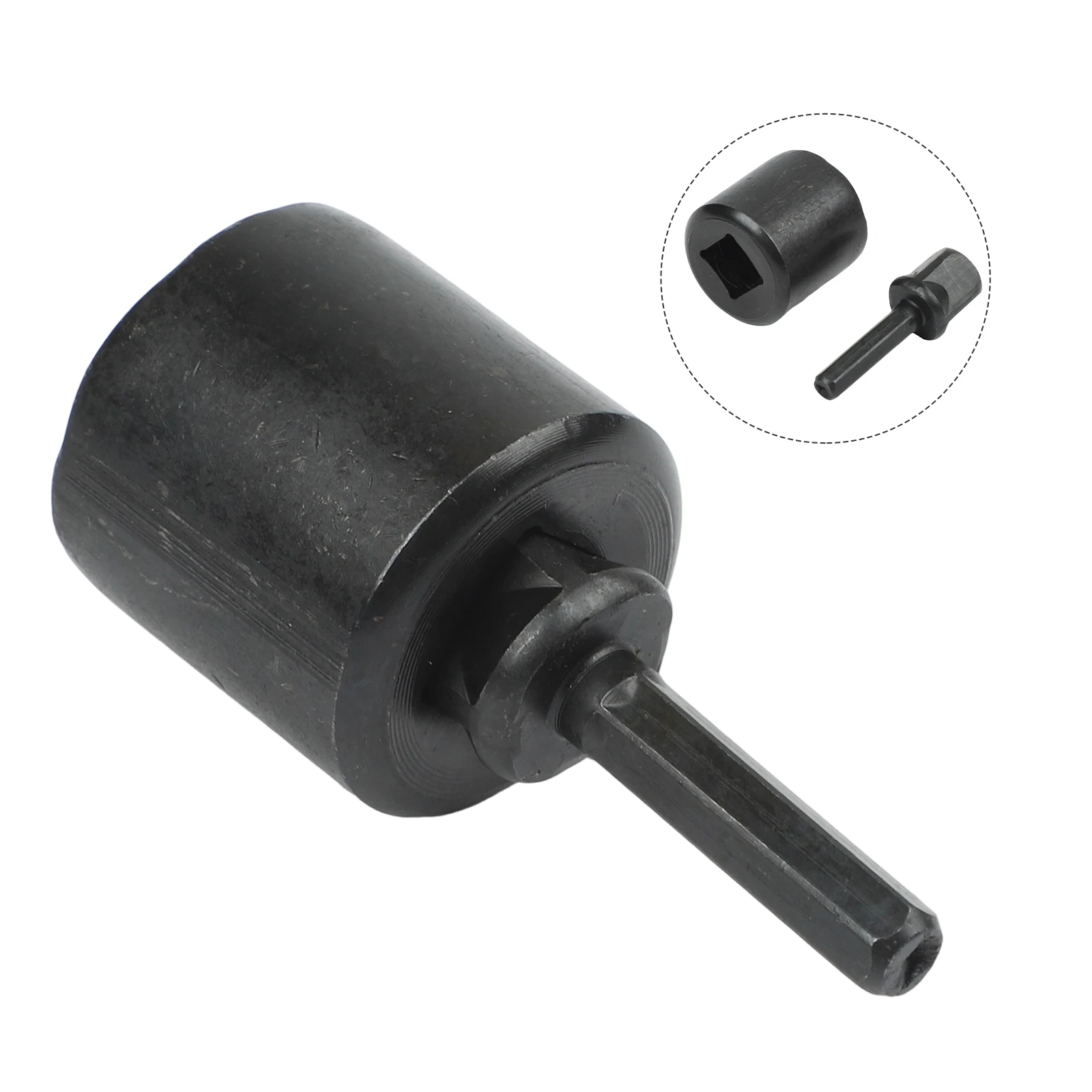 

Reliable Trailer Drill Adapter for Jack Scissor Mechanism with Steel Construction Compatible with Power Drill and Wrench Tools