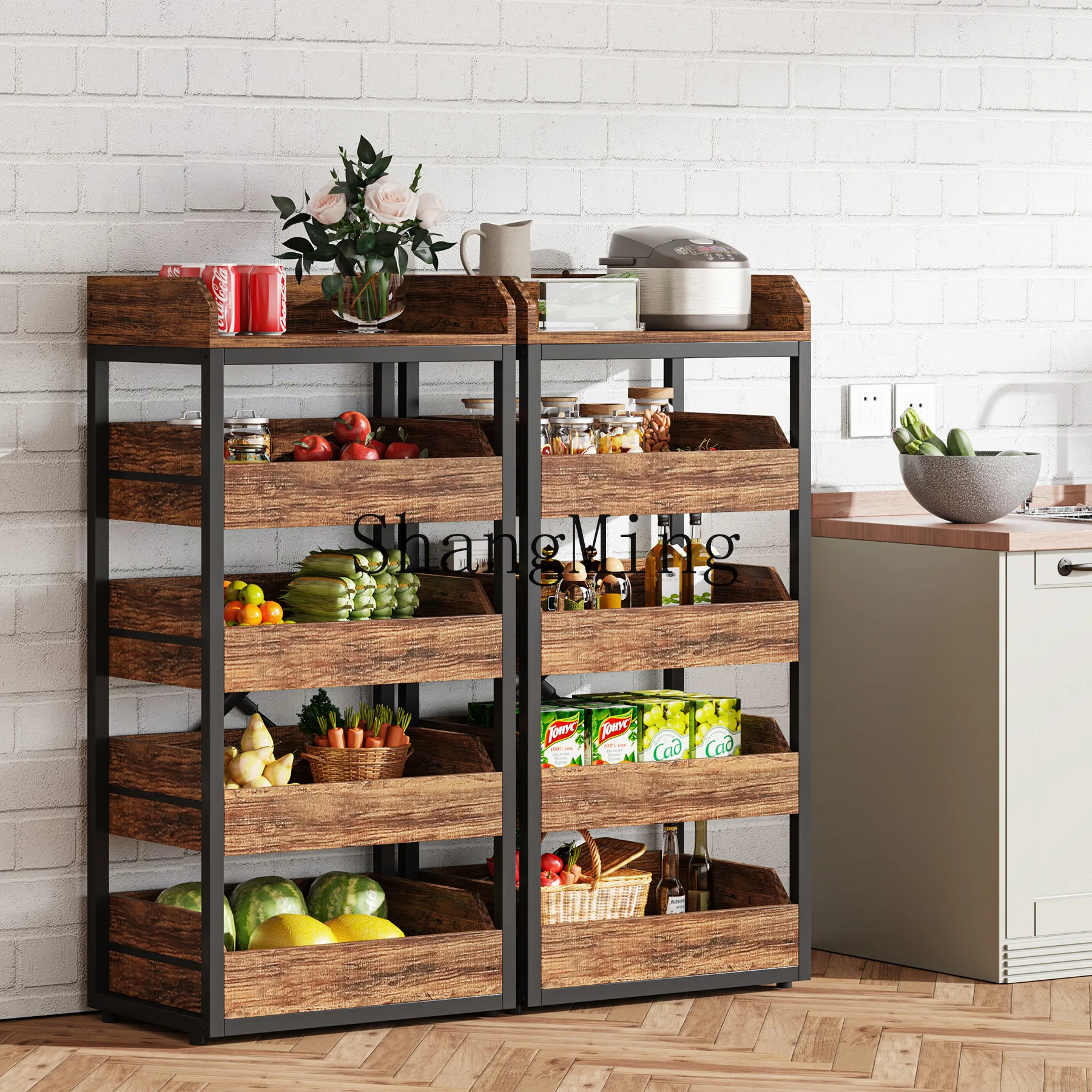 

FG new home kitchen simple fruit and vegetable rack fruit rack