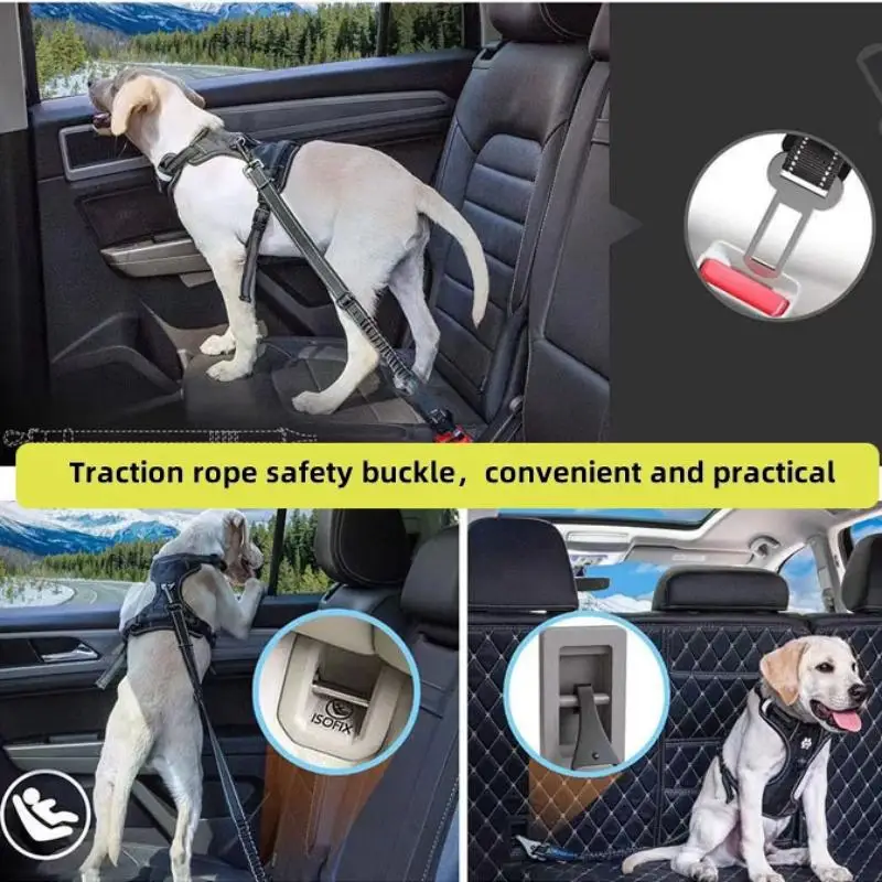 5Pcs Thick Pet Seat Belt Adapters Seat Belt Clip Seatbelt Lock Buckle Plug Car Metal Clips For Pet Leashes Car Accessories