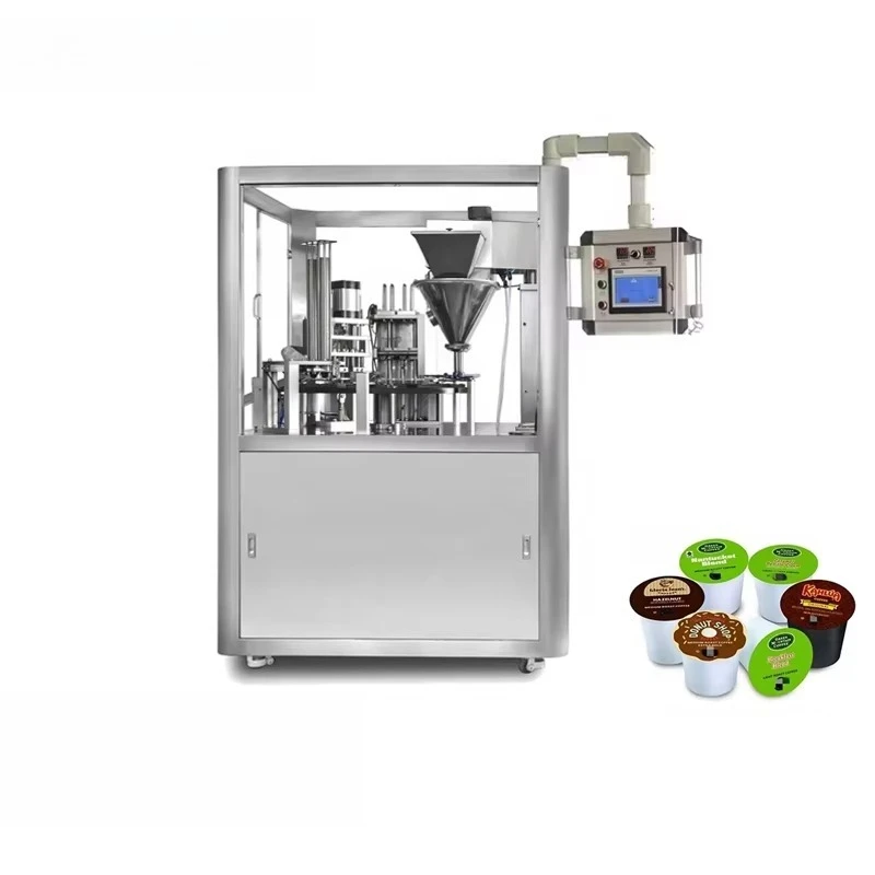 

Production Line Nespresso Plastic Film Coffee Capsule Automatic Sauce Cup Packing Cup Filling and Sealing Packaging Machine