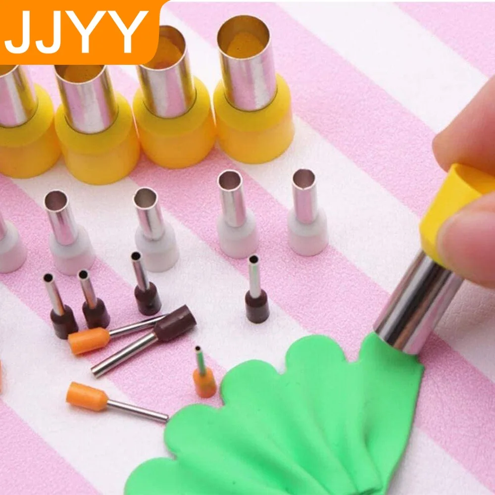 

8 шт./40 шт., резак для полимерной глины из нержавеющей стали, круглая форма, штамповочный инструмент, принадлежности для рукоделия