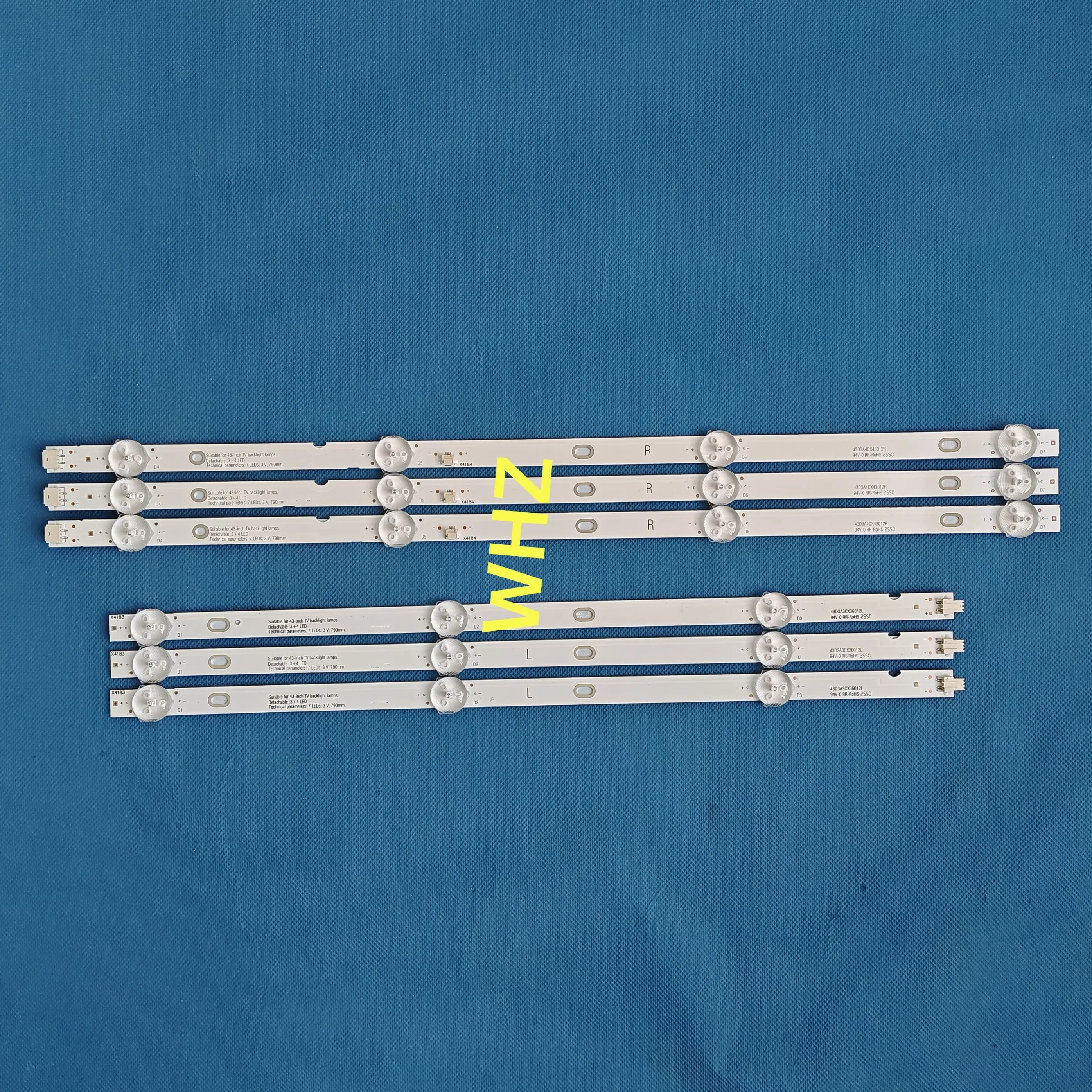 LED Backlight Strips For CRH-CN43WG63030030711DEV1.2 Dоfflеr 43KFS86 Smаrt 45G7000 789mm 1led=3v CRH CN43WG63030030711DEV1.2