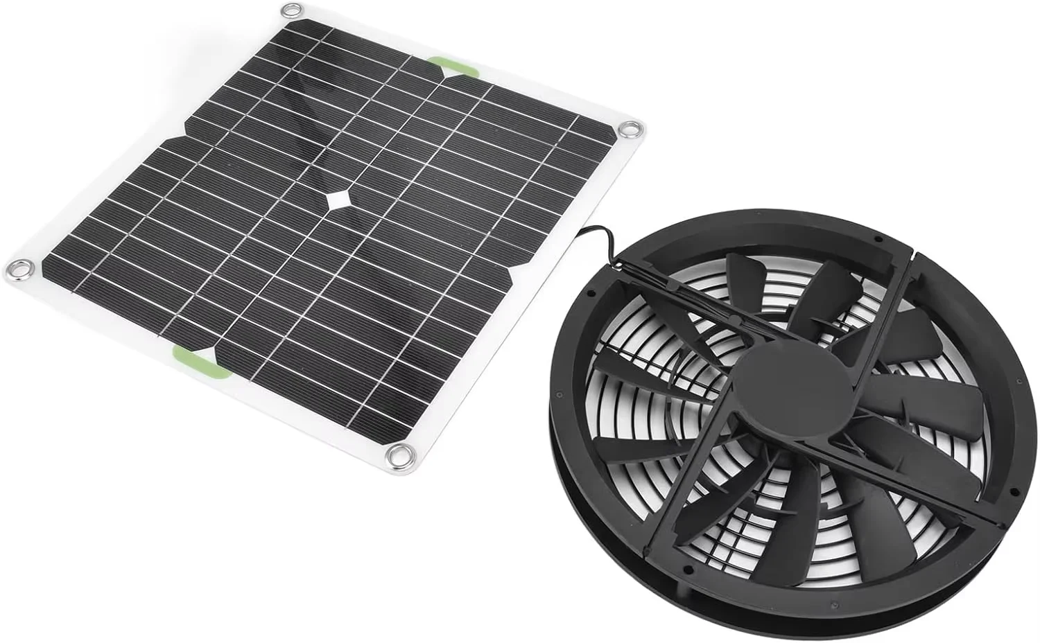 Compact 4 Inch 12V Solar Powered Wall-Mounted Workshop Duct Booster Fan 120mm Ball OEM/ODM Speed Control Plastic Wood Dust Smoke