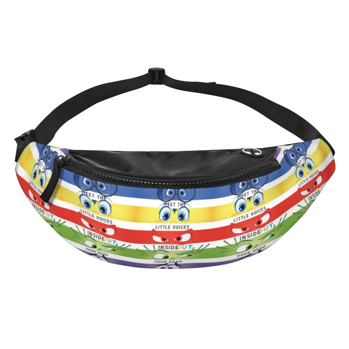 

Поясная сумка-бананка Custom I-Insides Cartoon Out для мужчин и женщин, через плечо, для велоспорта, кемпинга, телефона и денег