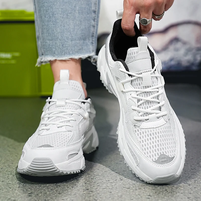 

Fashionable Breathable Mesh Sports Running Men'S Shoes Lightweight Outdoor Anti Slip And Wear-Resistant Casual Sports Shoes