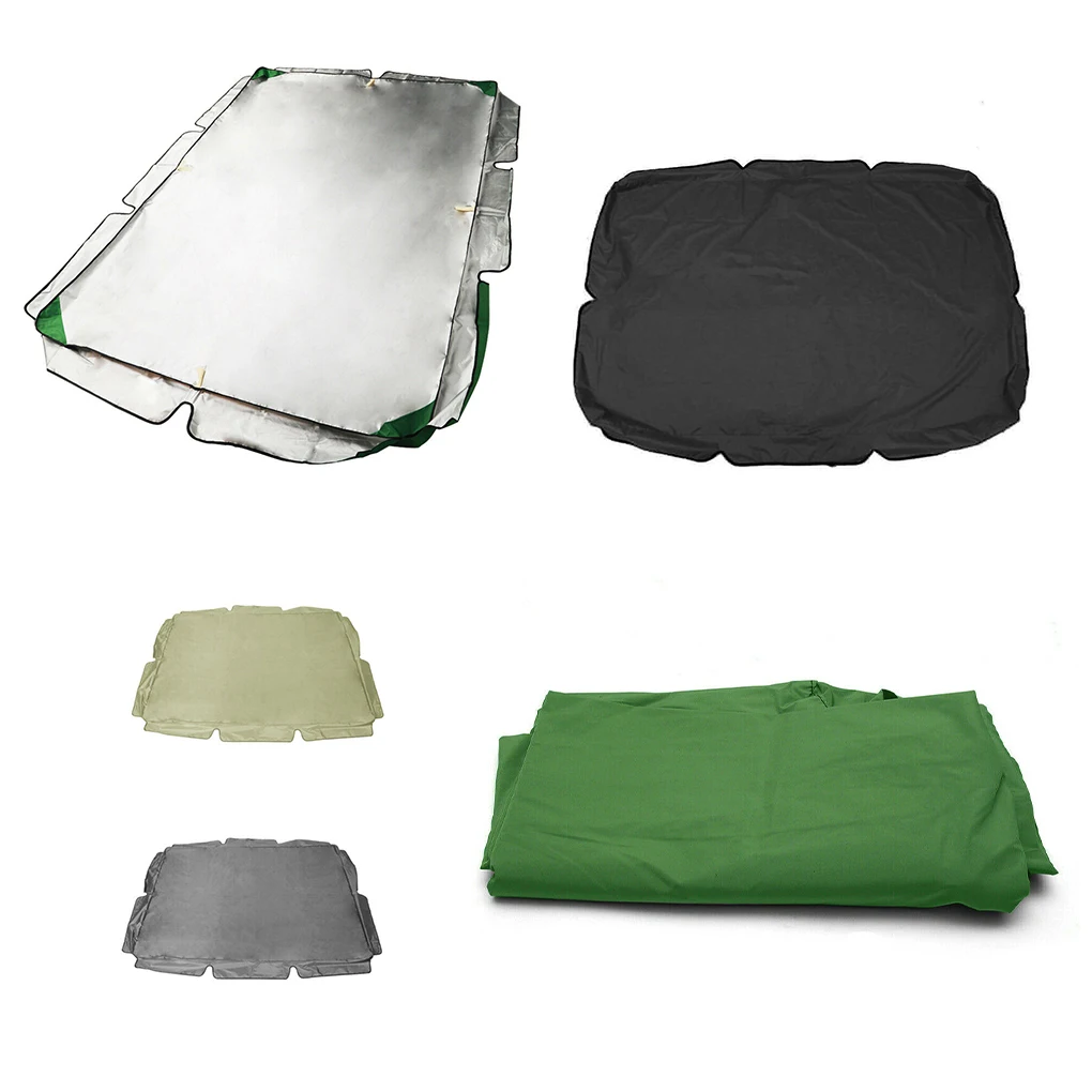 Swing Chair Cover Playground Swing Chair Top Cover Waterproof Sunshade Canopy, Black, 195x125x15cm