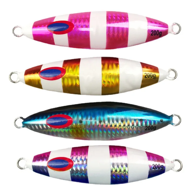

Metal Luminous Spoon 100g150g 250g Deep-sea Boat Fishing Sardine Slider Jigging Lure Long Cast Metal Jig Fishing Lure Sea Jigs
