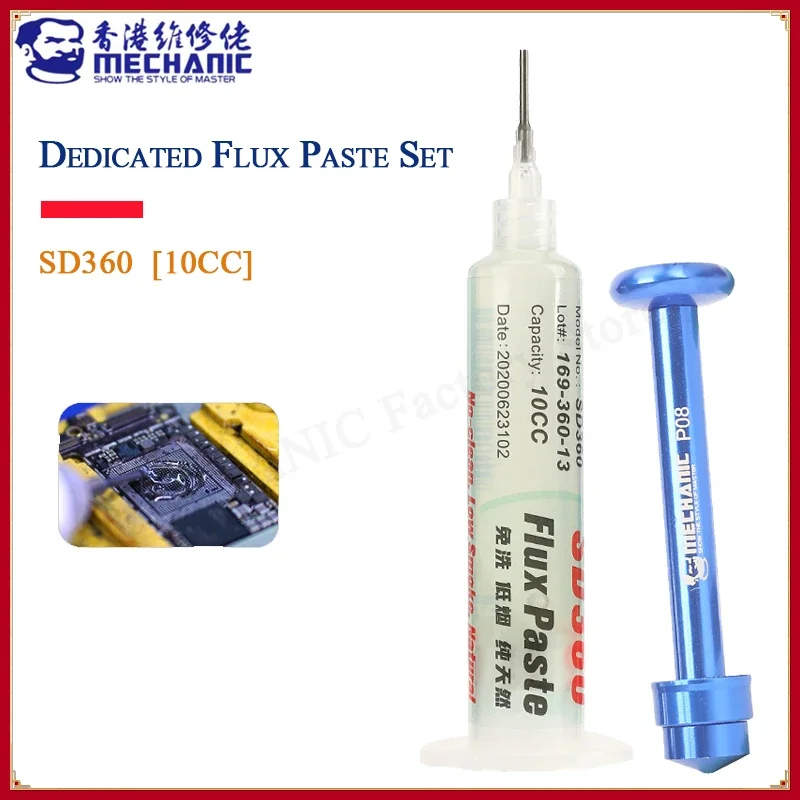 MECHANIC SD360 Paste 100% Original Transparent Advanced Oil Flux Grease 10cc Soldering Repair Paste Solder Paste Welding