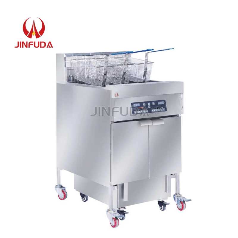 

Electric Frying Pot with Automatic Oil Filtering Lifting Baskets Commercial Deep Fryer for French Fries