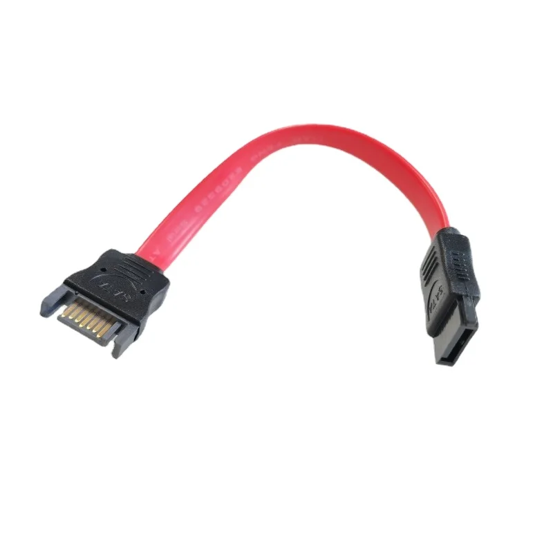 Computer Pc Hard Dirve Sata 7pin Data Extensie Seriële Korte Kabel Man Naar Vrouw Rood 10Cm