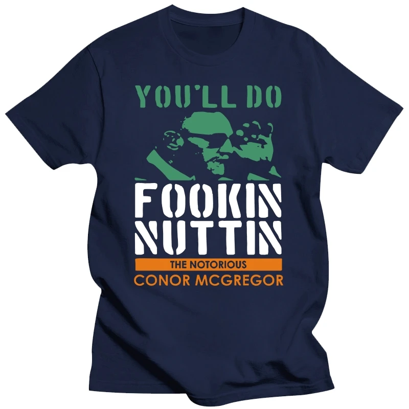 Funny Men t shirt white t-shirt tshirts Black tee You'll Do Fookin Nuttin (Green-Orange) Men's T-Shirt