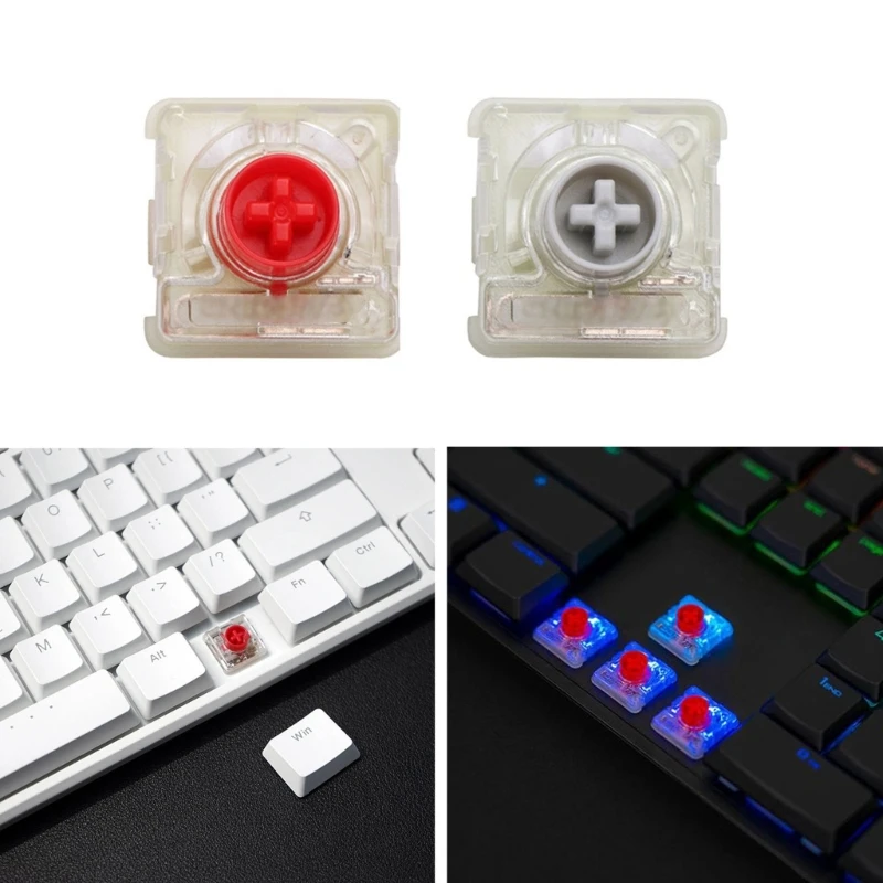 RGB Mx Switches Cherry MX Low Profile RGB Silver/Red Switch Thiner Key Switches Custom For Mechanical Keyboard
