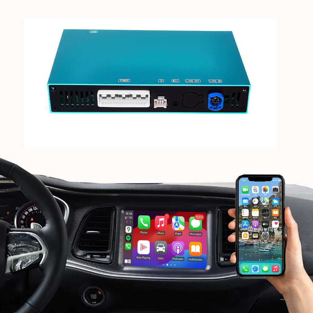 Wireless MMI Carplay Interface Challenger 2013-2022 Android Auto Navigation Mirror Smart MMI Carplay Box