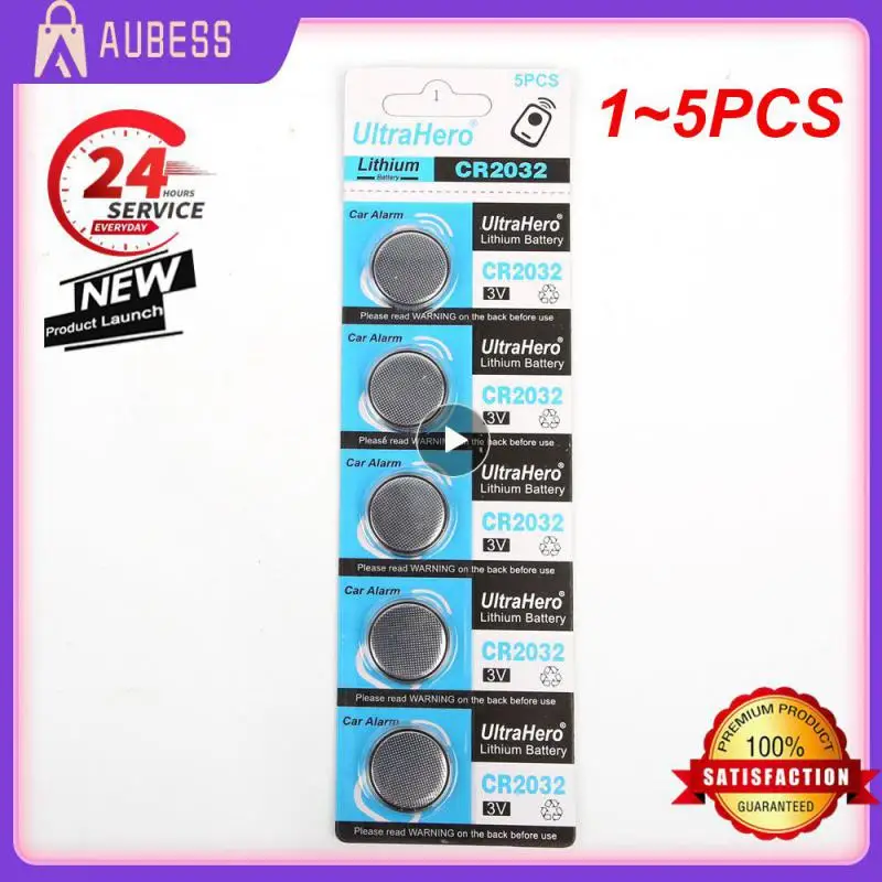 1~5PCS Cr2032 Button Battery Efficient Ease Of Use Multipurpose Durable Portable Use Multiple Electrical Appliances