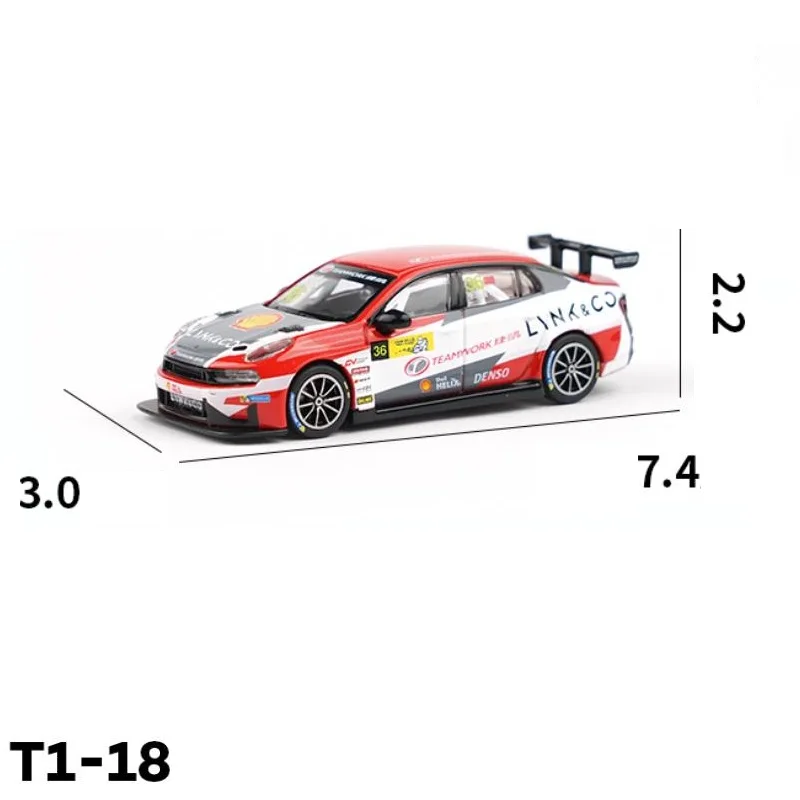 Xcartoys 1:64 Ly-nk co Racing 03 TCR She-ll NO.36 T1-18 Alloy Simulation Model Car